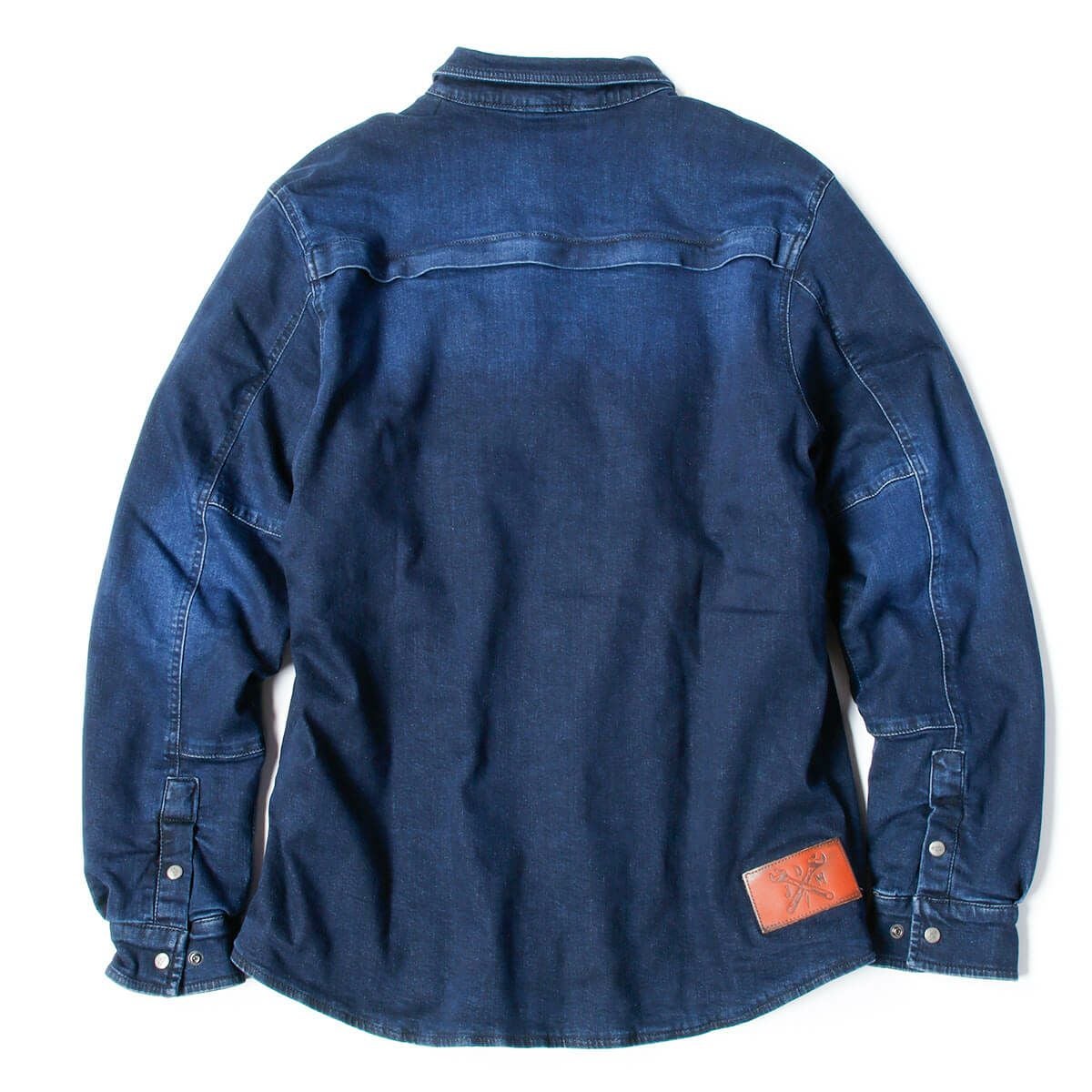 John Doe｜XTM モトシャツ｜ファブリック｜デニムブルー