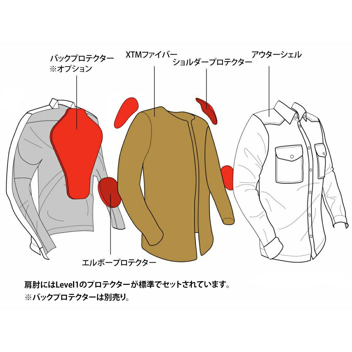 John Doe｜XTM モトシャツ｜ファブリック｜