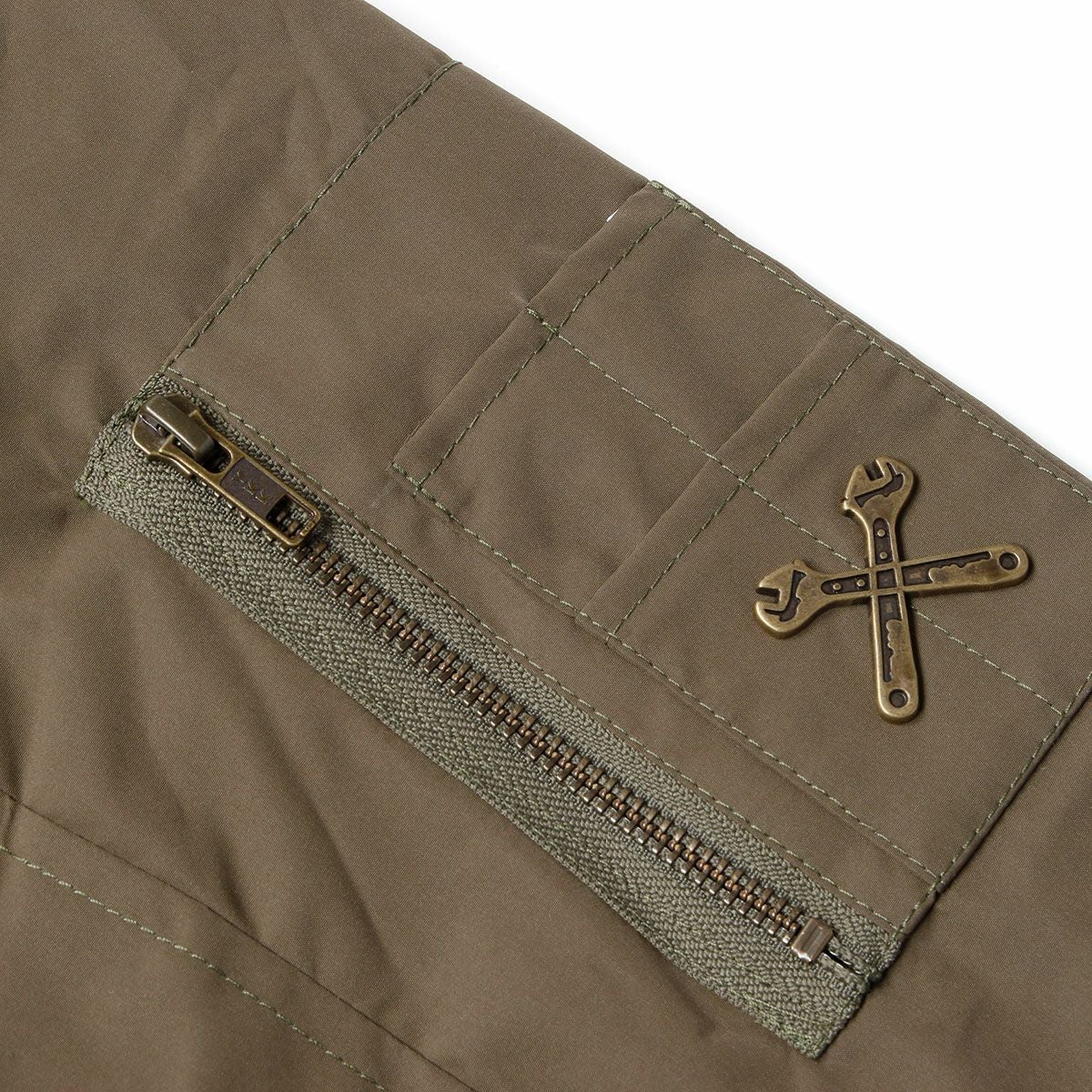 John Doe｜XTM フライトジャケット｜ファブリック｜オリーブ