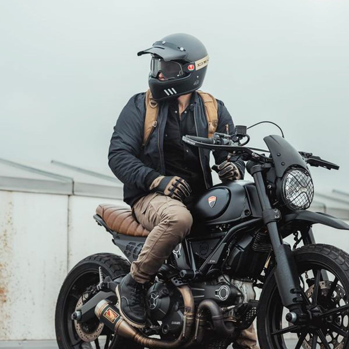 John Doe｜XTM フライトジャケット｜ファブリック｜ブラック｜モデル着用