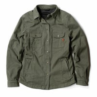 John Doe｜XTM モトシャツ ウーマン｜ファブリック｜オリーブ