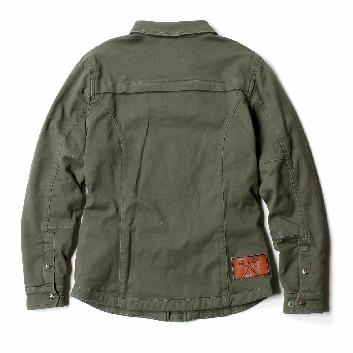 John Doe｜XTM モトシャツ ウーマン｜ファブリック｜オリーブ