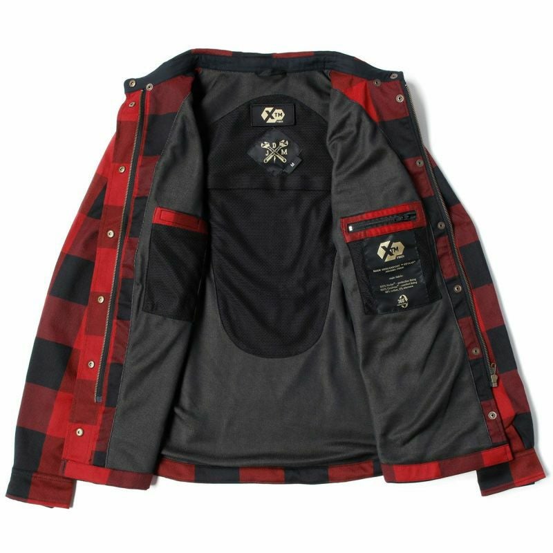 John Doe｜XTM モトシャツ ウーマン｜ファブリック｜レッド