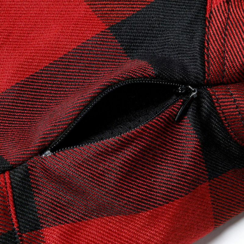 John Doe｜XTM モトシャツ ウーマン｜ファブリック｜レッド