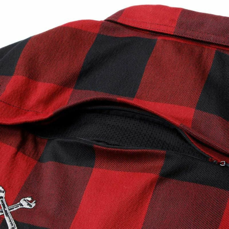 John Doe｜XTM モトシャツ ウーマン｜ファブリック｜レッド