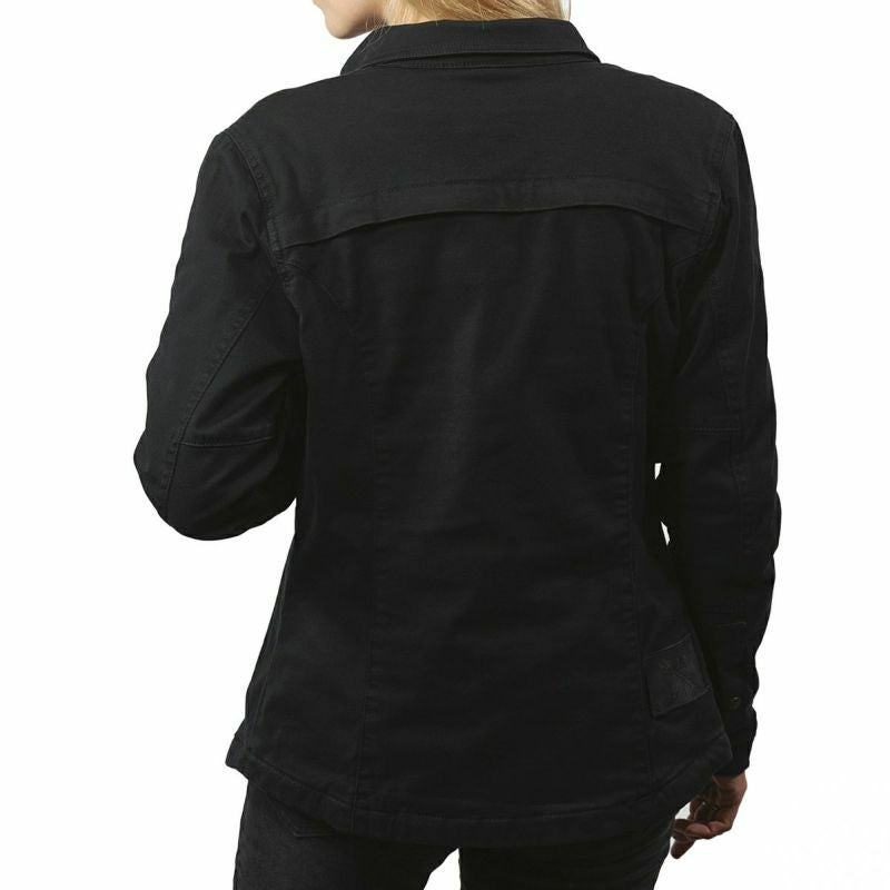 John Doe｜XTM モトシャツ ウーマン｜ファブリック｜ブラック｜モデル着用