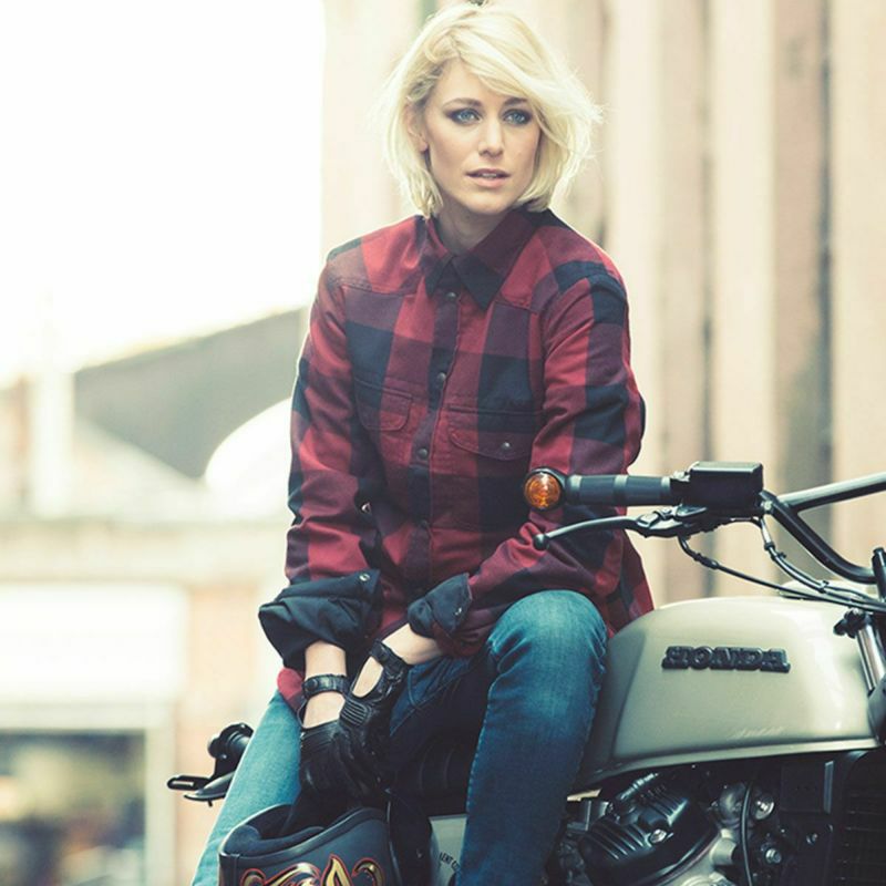 John Doe｜XTM モトシャツ ウーマン｜ファブリック｜レッド