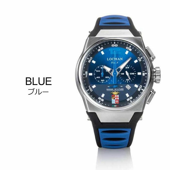 LOCMAN｜MARE MARINA MILITARE Chronograph マーレ マリーナミリターレ クロノグラフ Ref.555｜時計｜ブルー