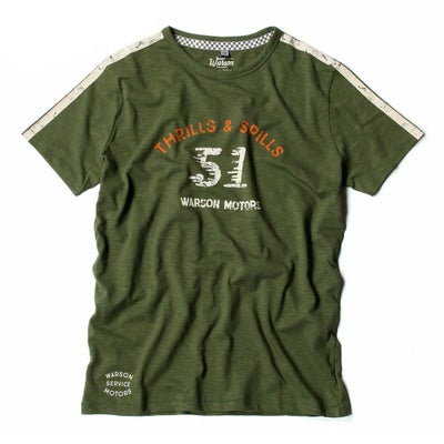 Warson Motors｜スリルズ アンド スピルズ Tシャツ｜