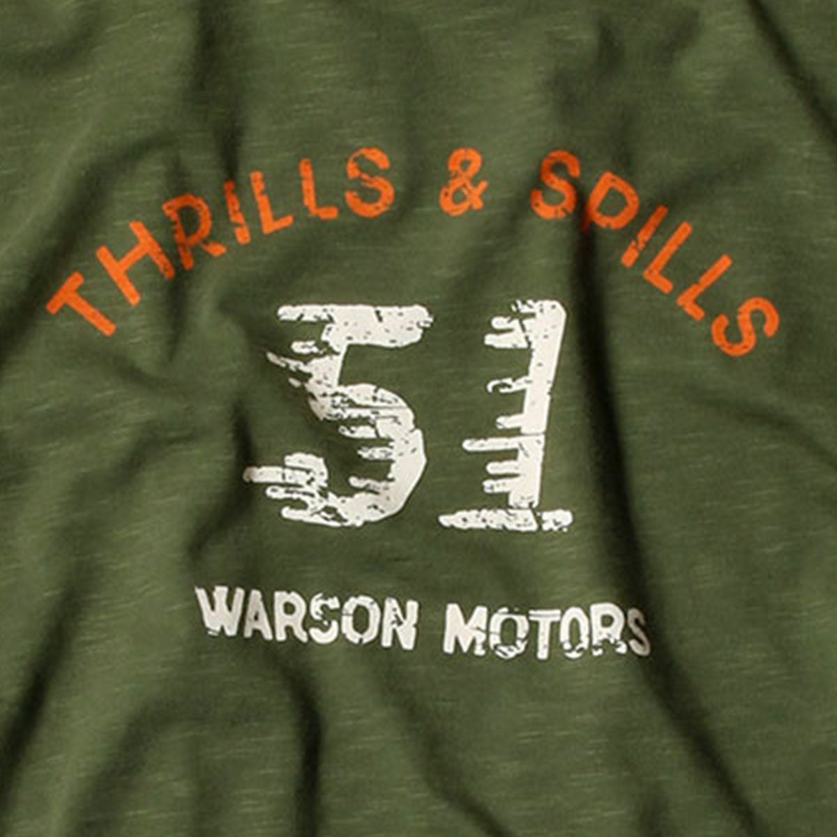 Warson Motors｜スリルズ アンド スピルズ Tシャツ｜