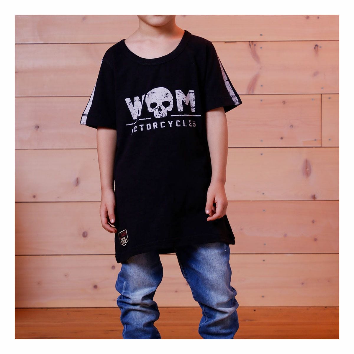 Warson Motors｜モーターサイクル キッズ Tシャツ｜｜モデル着用