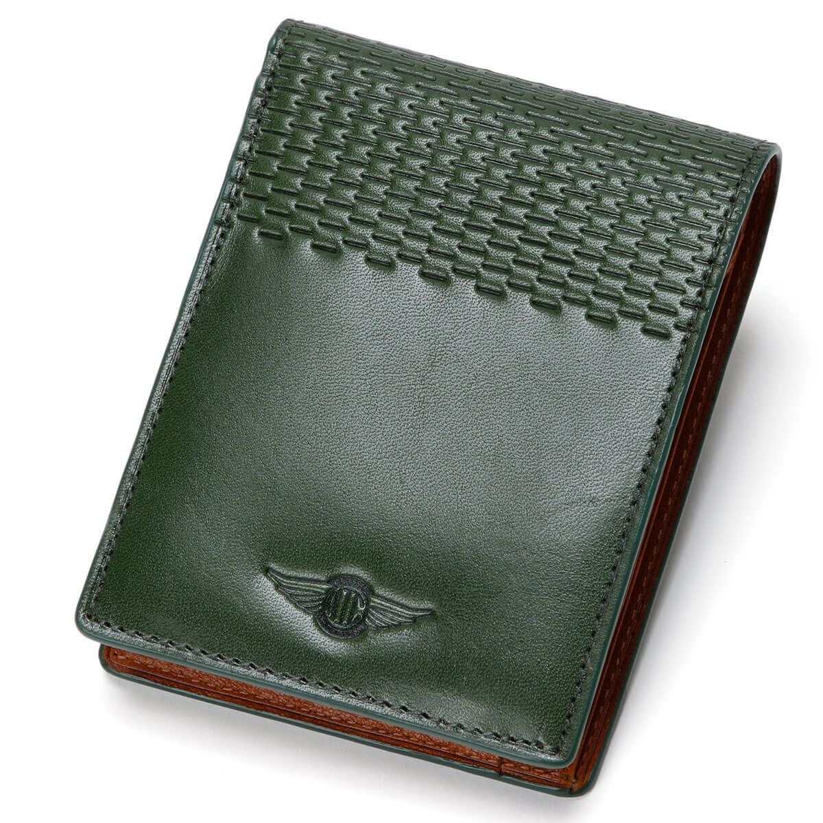 neuinteresse｜ランゲ 二つ折り財布｜グリーン