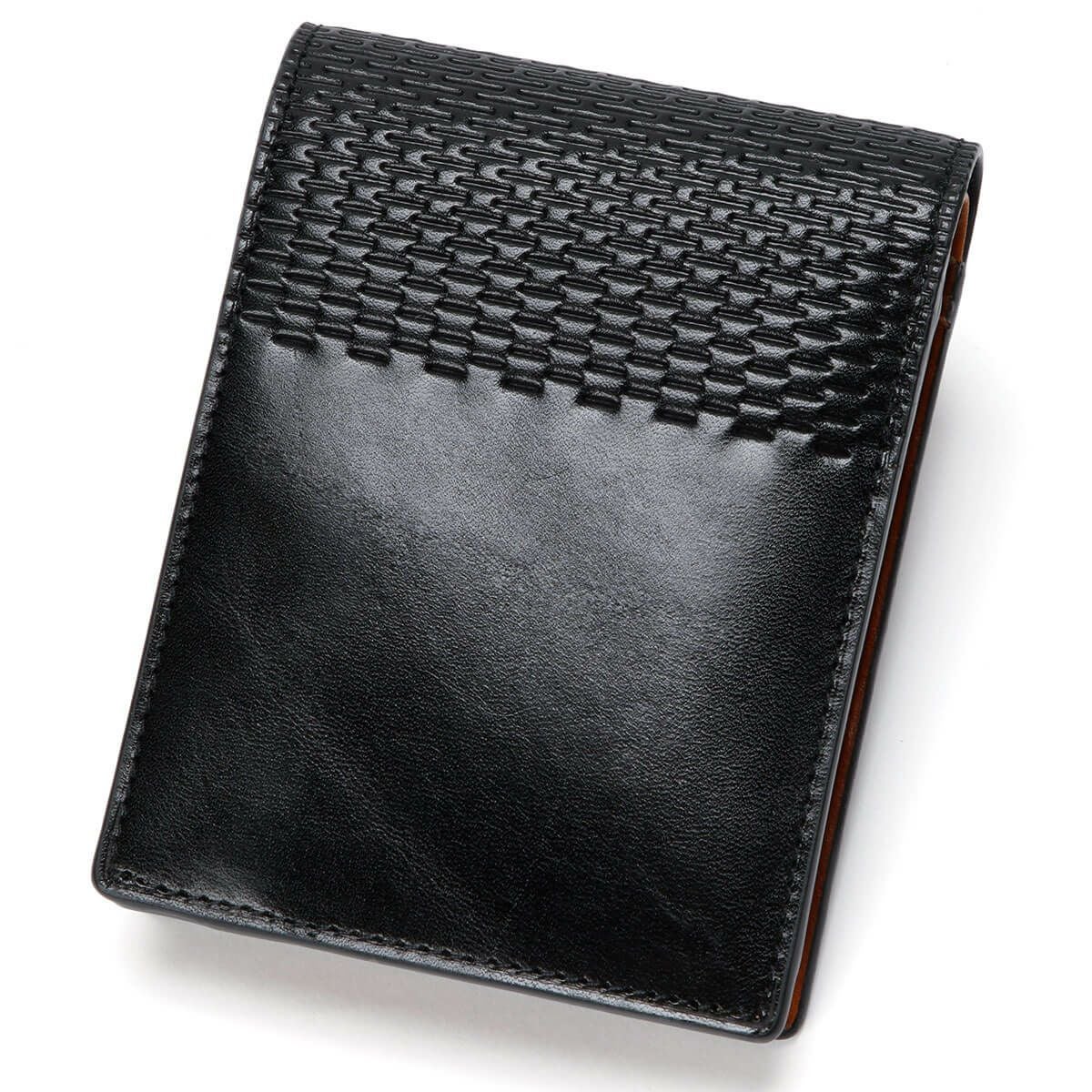 neuinteresse｜ランゲ 二つ折り財布｜ブラック