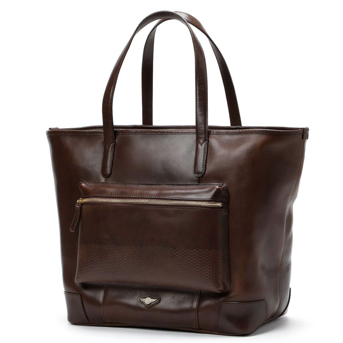 neuinteresse｜ツァイト レザー トートバッグ｜チョコ