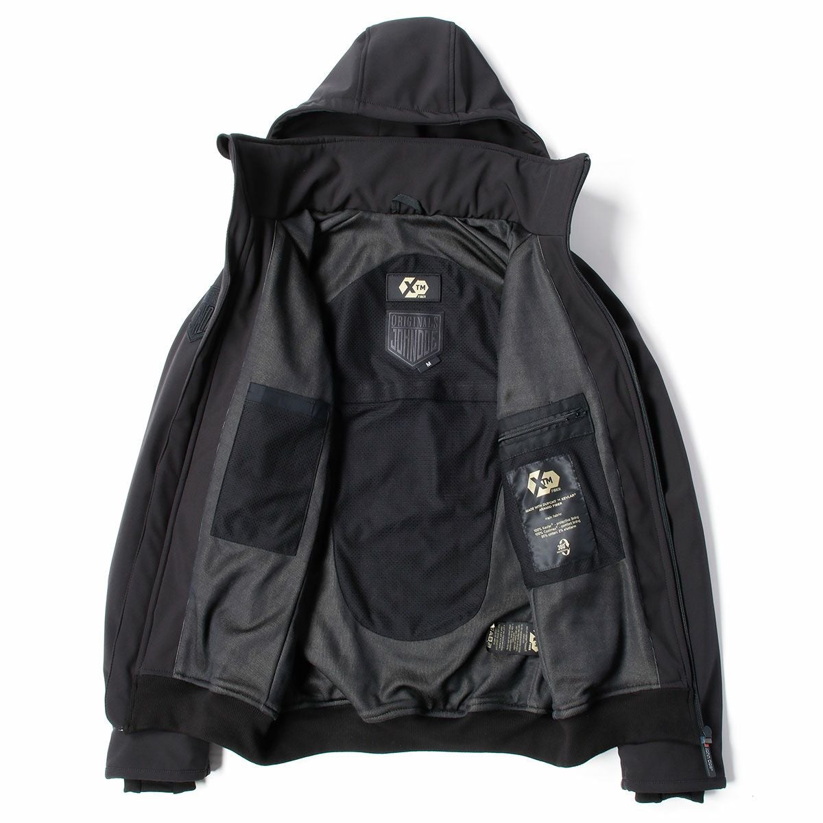 John Doe｜XTM 2in1 ソフトシェル ジャケット｜ファブリック｜ブラック