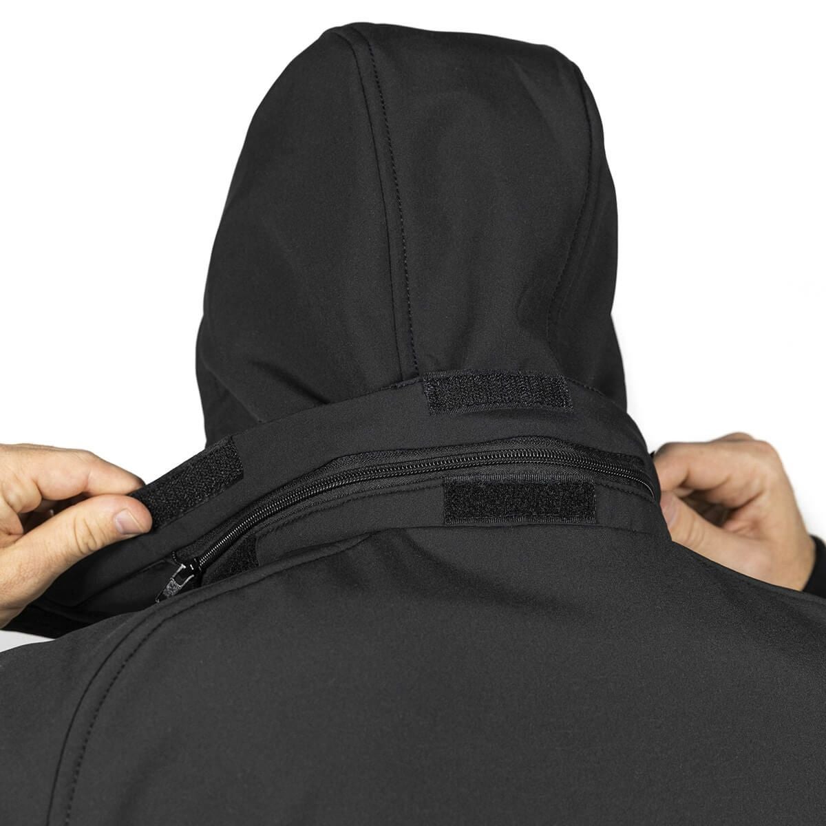 John Doe｜XTM 2in1 ソフトシェル ジャケット｜ファブリック｜ブラック｜モデル着用