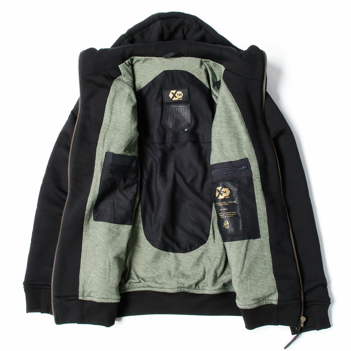 John Doe｜XTM フーディー｜ファブリック｜ブラック