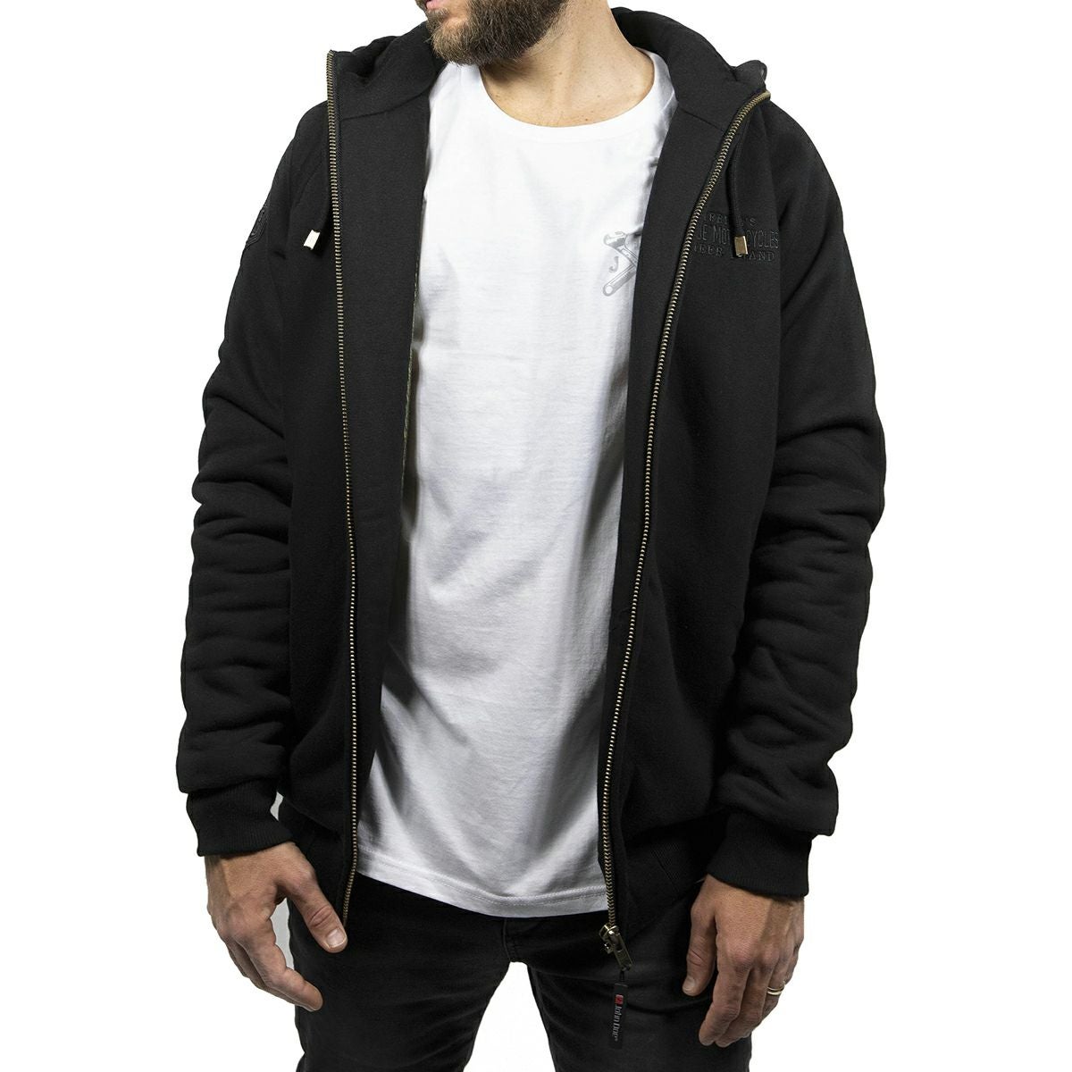 John Doe｜XTM フーディー｜ファブリック｜ブラック｜モデル着用