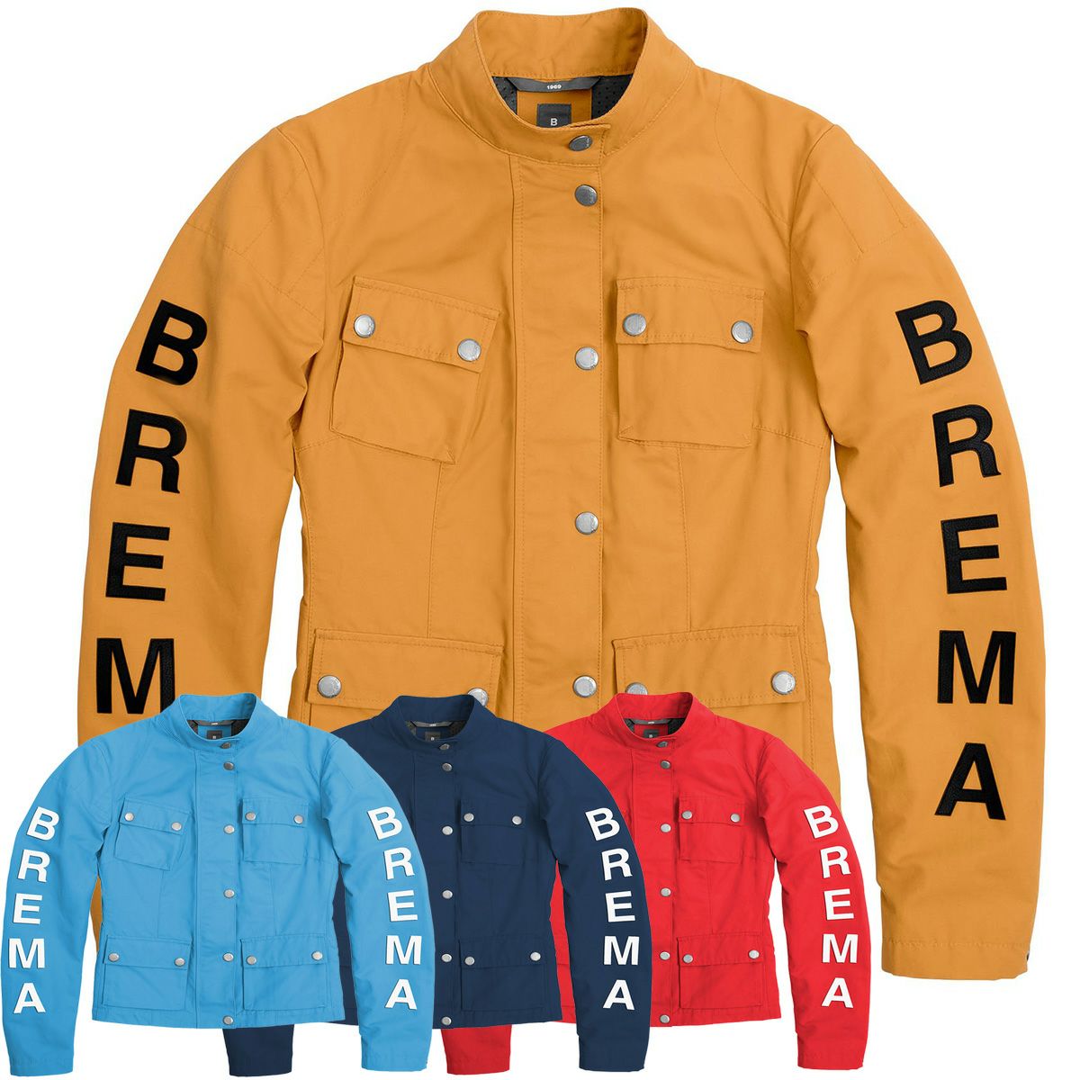 BREMA ジャケット イエロー ブラック レディース (インナーあり) BREMA | モトーリモーダ公式オンラインショップ