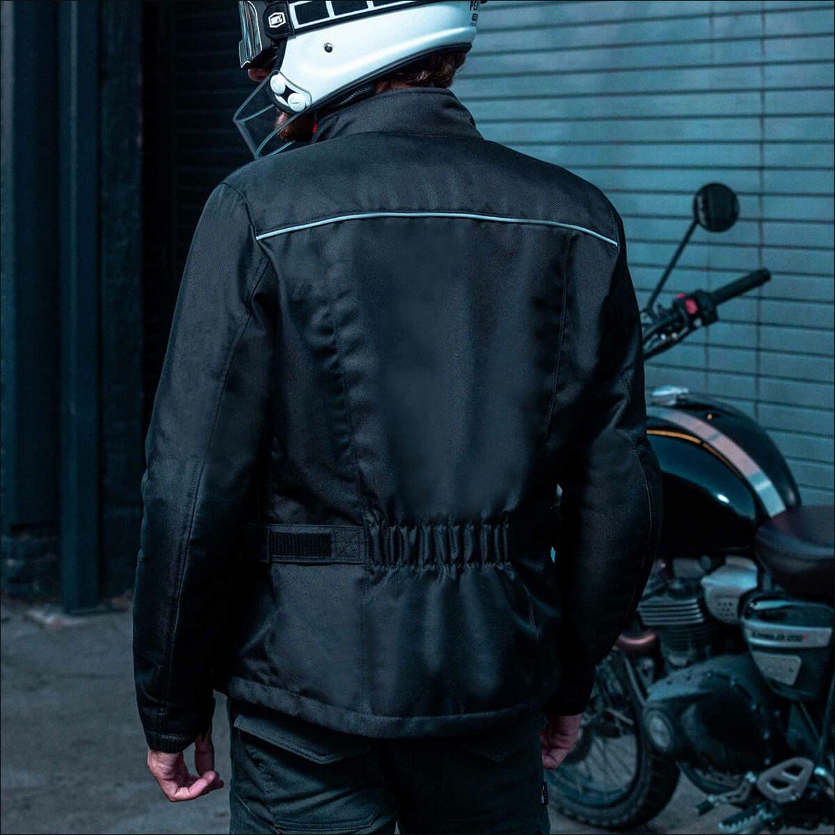 SPIDI｜オリジナル エンデューロ ジャケット｜ファブリック｜ブラック｜モデル着用