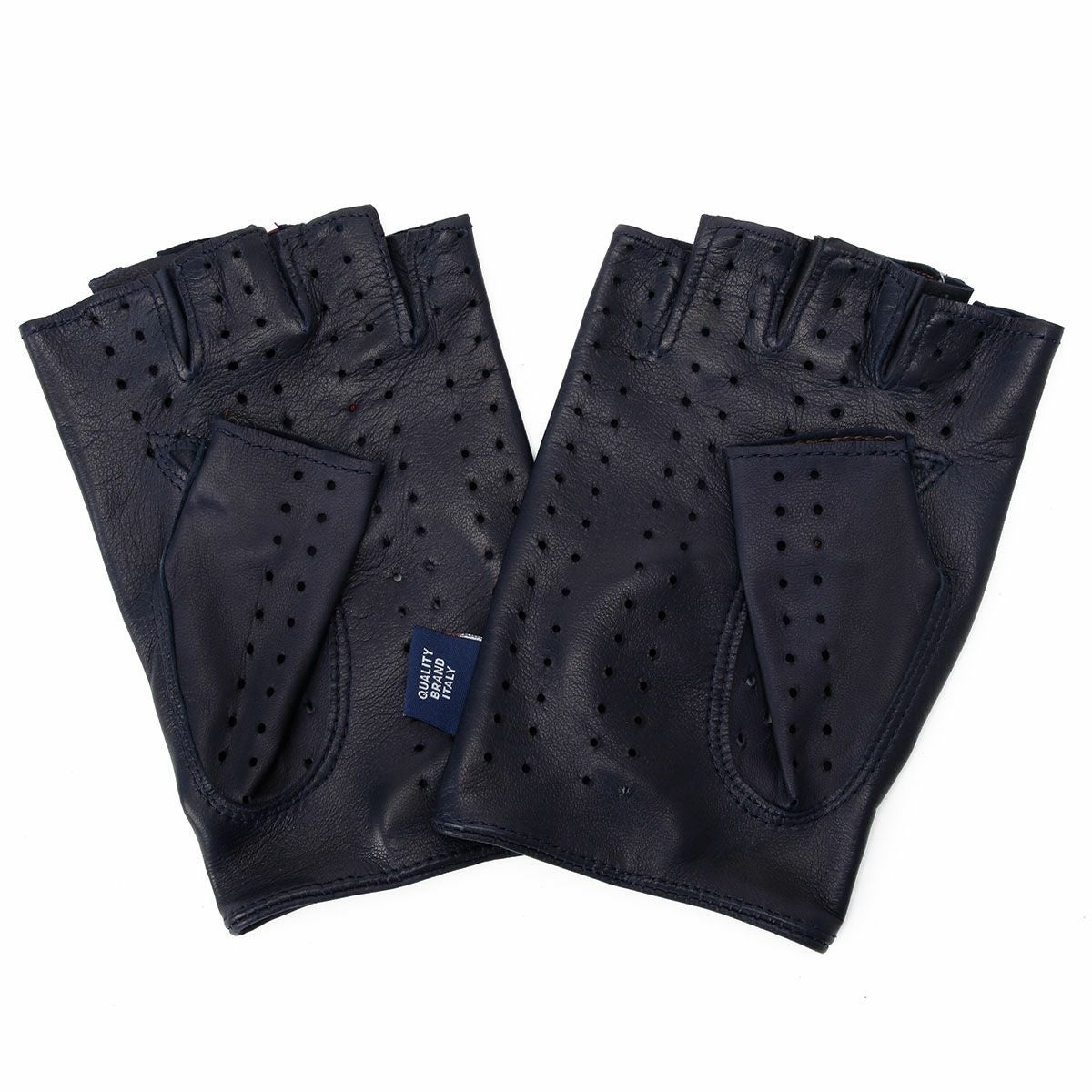 Mille Miglia｜ミッレミリア ハーフ フィンガー ドライビンググローブ｜ネイビー