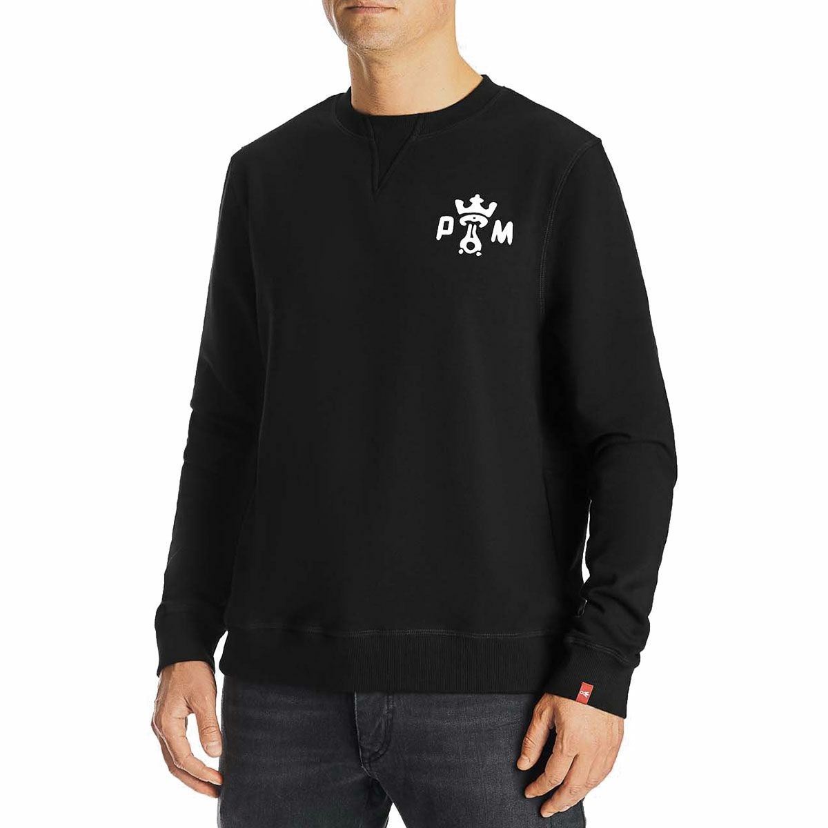 PANDO MOTO｜ジョン ドント ダイ スウェットシャツ｜ブラック｜モデル着用