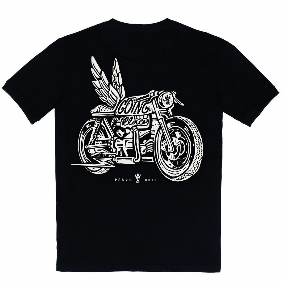 PANDO MOTO｜マイク モト ウィング 1 Tシャツ｜ブラック
