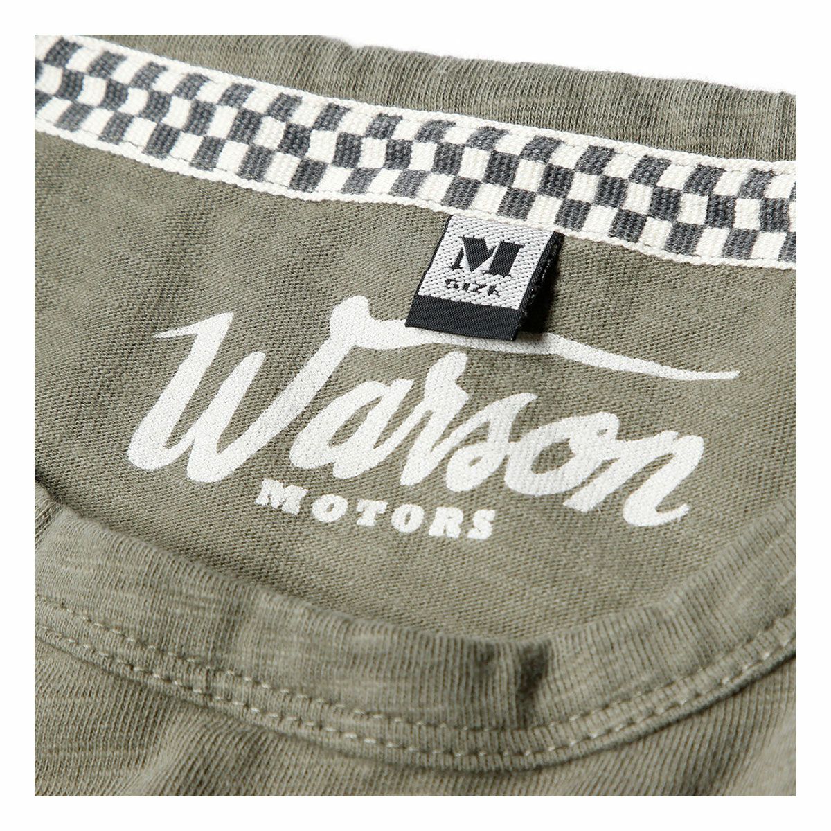 Warson Motors｜レーシング サービス ストーン Tシャツ｜カーキ