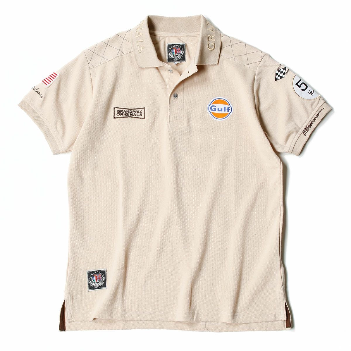 GULF｜M.ディレイニー ポロ｜ポロシャツ｜サンド