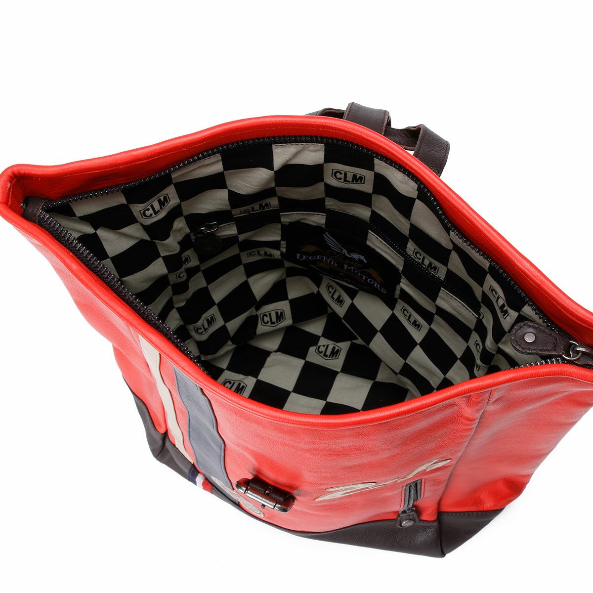 CLASSIC LEGEND MOTORS｜【ル・マン24時間レース・オフィシャルライセンス商品】レザー バックパック｜ブライトレッド