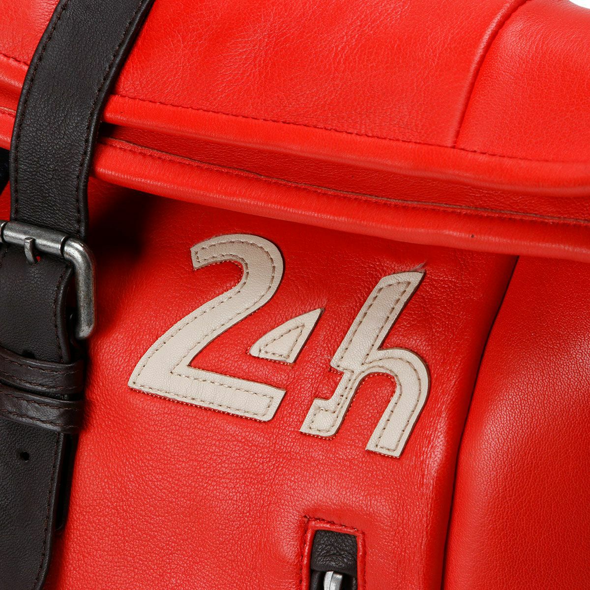 CLASSIC LEGEND MOTORS｜【ル・マン24時間レース・オフィシャルライセンス商品】レザー バックパック｜ブライトレッド