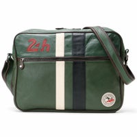 CLASSIC LEGEND MOTORS｜【ル・マン24時間レース・オフィシャルライセンス商品】メッセンジャー レザー バッグ｜グリーン