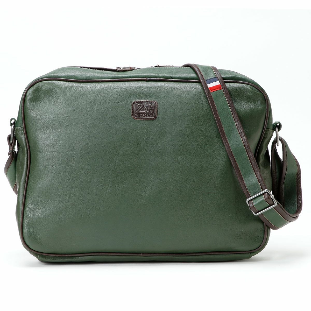 CLASSIC LEGEND MOTORS｜【ル・マン24時間レース・オフィシャルライセンス商品】メッセンジャー レザー バッグ｜グリーン