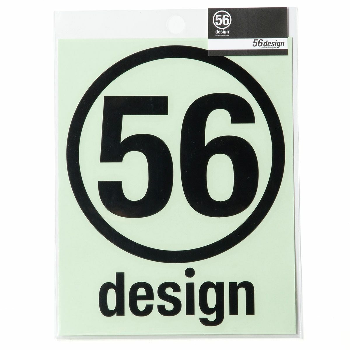 56design｜56design ロゴステッカー（サークル_140）｜ステッカー｜ブラック