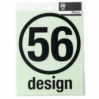 56design｜56design ロゴステッカー（サークル_140）｜ステッカー｜ブラック