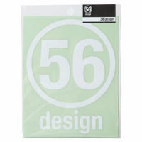 56design｜56design ロゴステッカー（サークル_140）｜ステッカー｜ホワイト