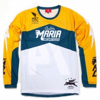 Maria Riding Company｜エレトリカ マリア オフロード レーシング ジャージ｜MXジャージ｜イエロー×ブルー×ホワイト