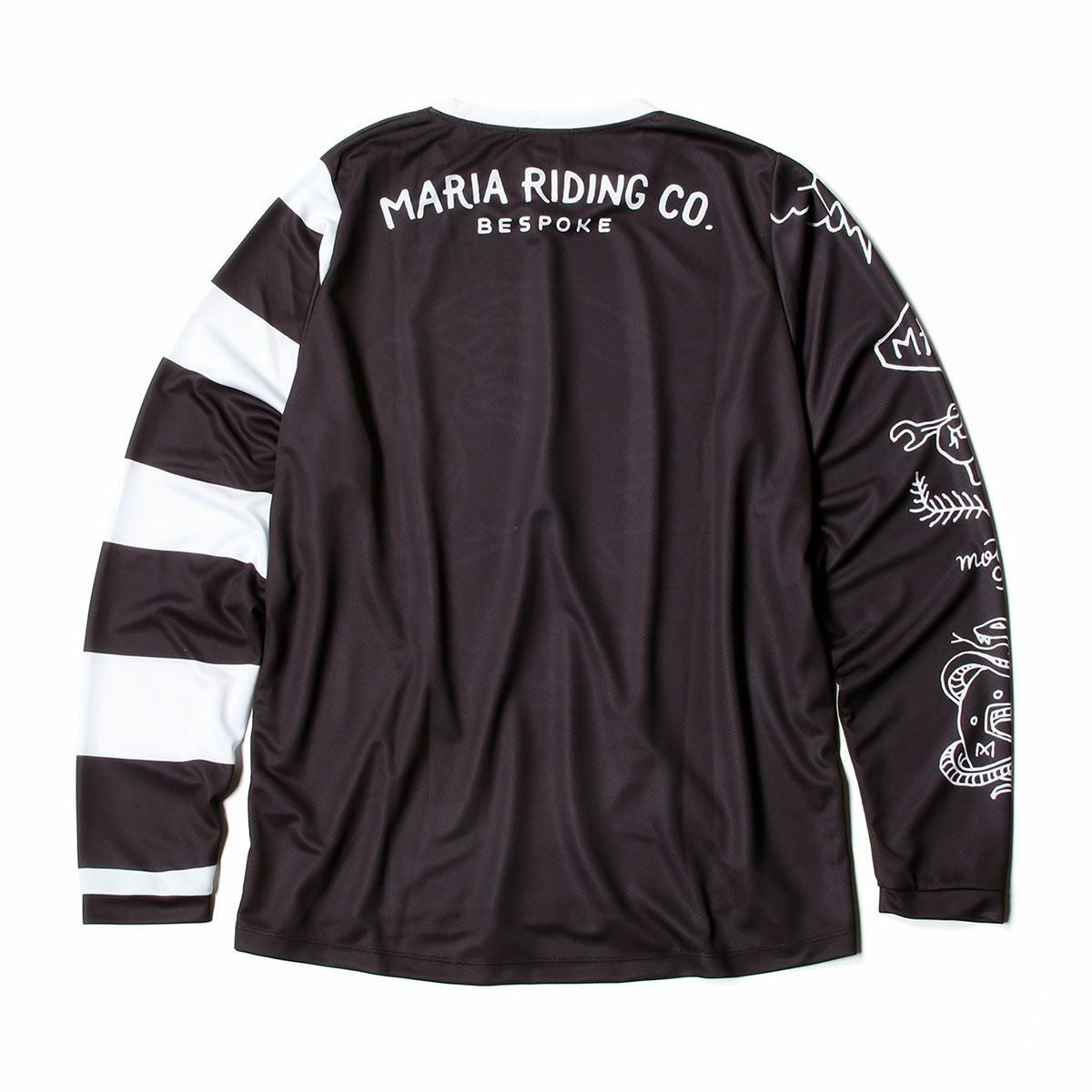 Maria Riding Company｜ワイルド キャット マリア オフロード レーシング ジャージ｜MXジャージ｜ブラック×ホワイト
