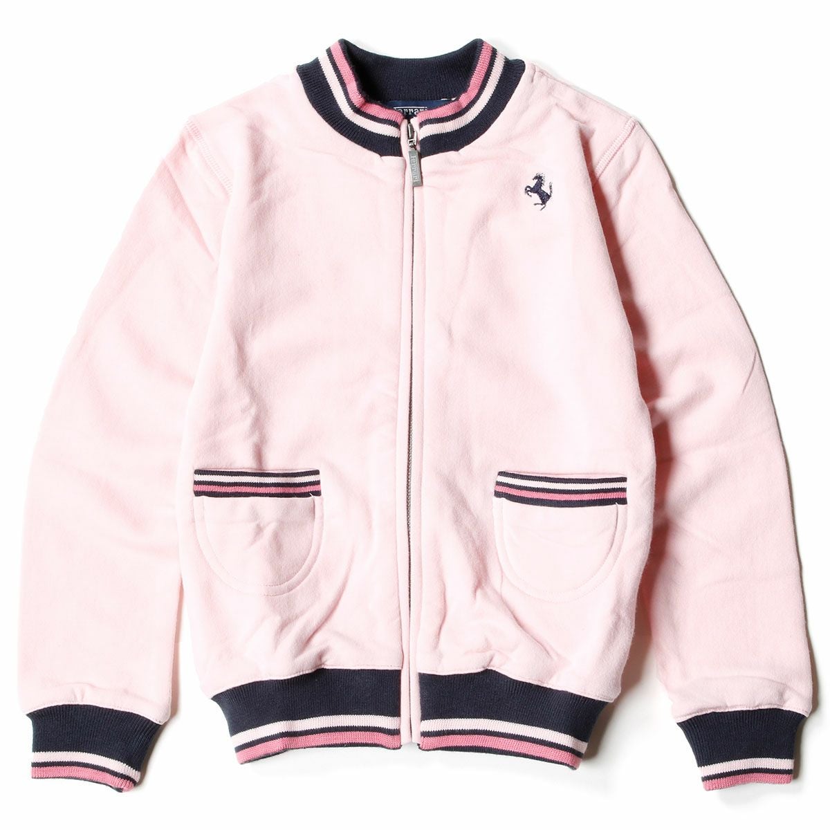 Ferrari｜フェラーリ フルジップ フリース キッズ｜スウェット｜ピンク