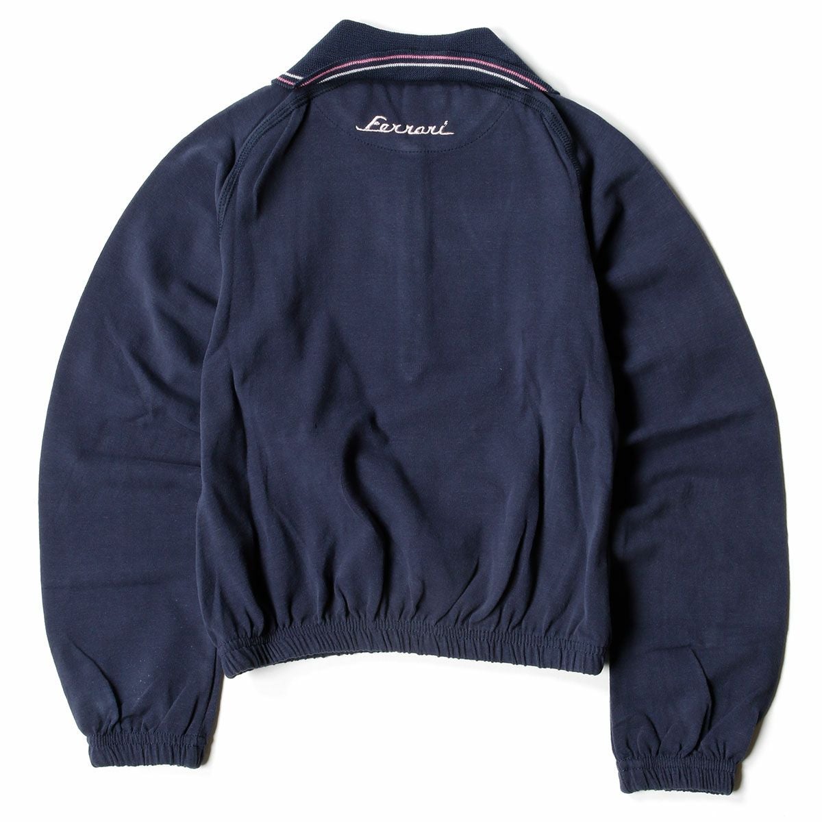 Ferrari｜フェラーリ ピケ 長袖 ポロシャツ キッズ｜ネイビー