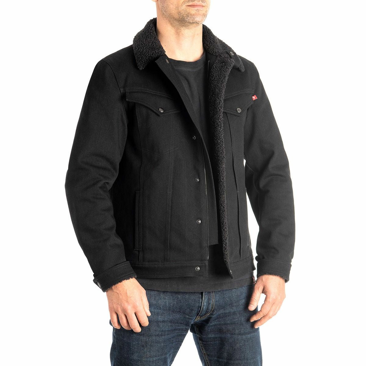 PANDO MOTO｜ハスキー コア 01｜ファブリック｜ブラック｜モデル着用