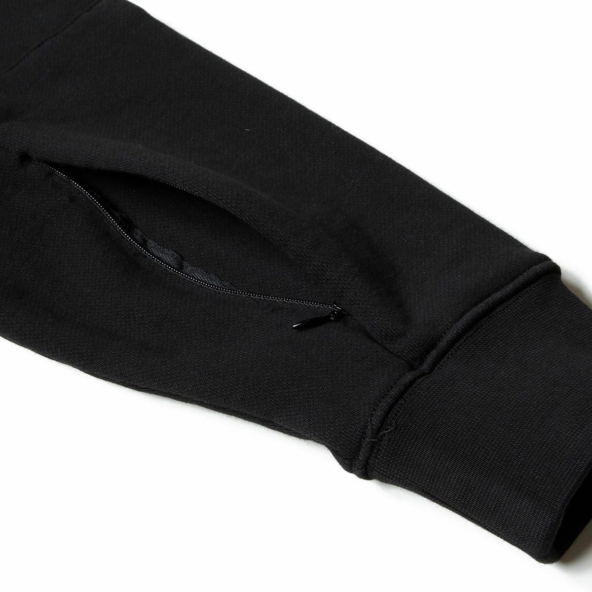 Replay｜クルーネック コットン スウェットシャツ｜ブラック