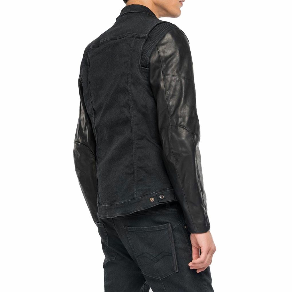 Replay｜REPLAY×DAINESE ハイパーコーデュラ ライディングジャケット｜ファブリック｜ブラック｜モデル着用