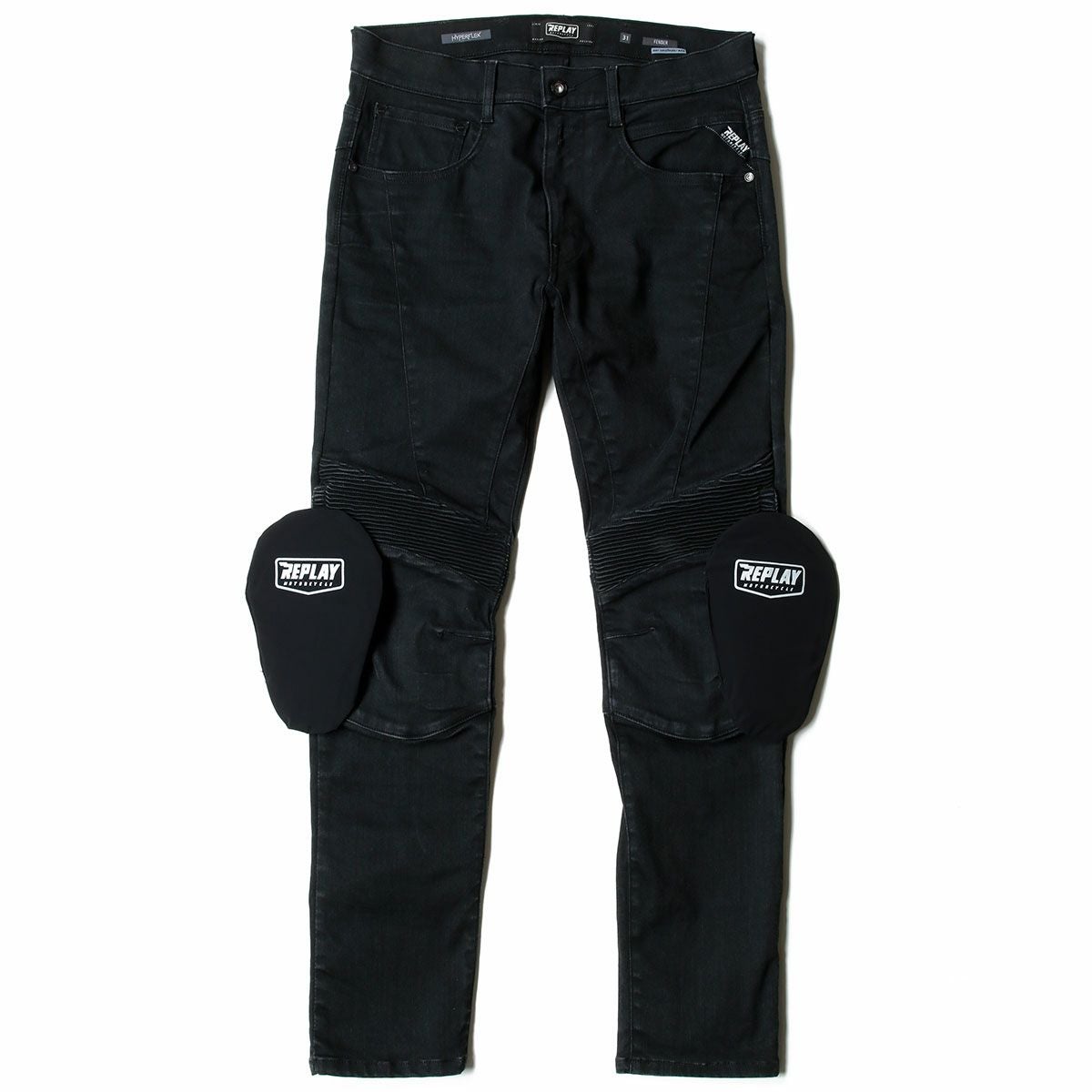 Replay｜フェンダー ジーンズ｜デニム｜ブラック