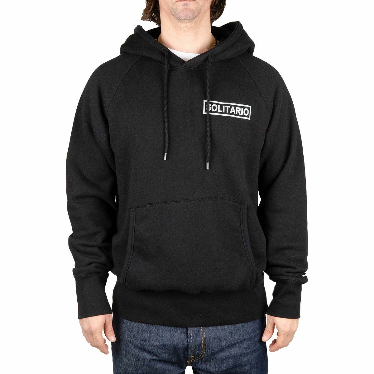 El Solitario｜リフレクティブ フーディ｜ブラック｜モデル着用