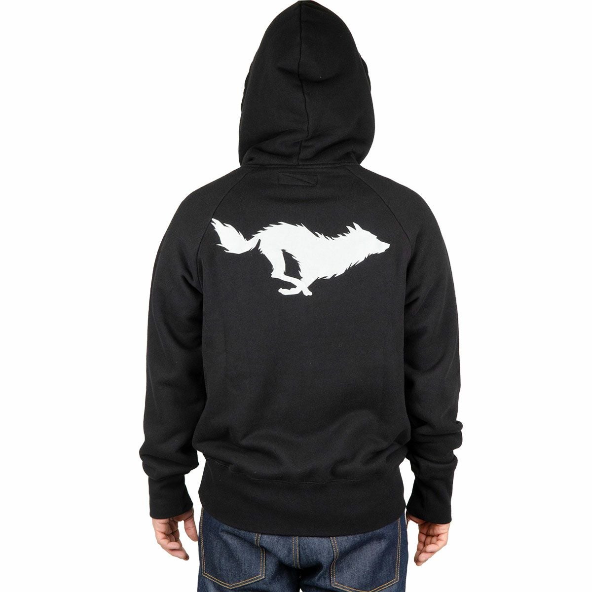 El Solitario｜リフレクティブ フーディ｜ブラック｜モデル着用