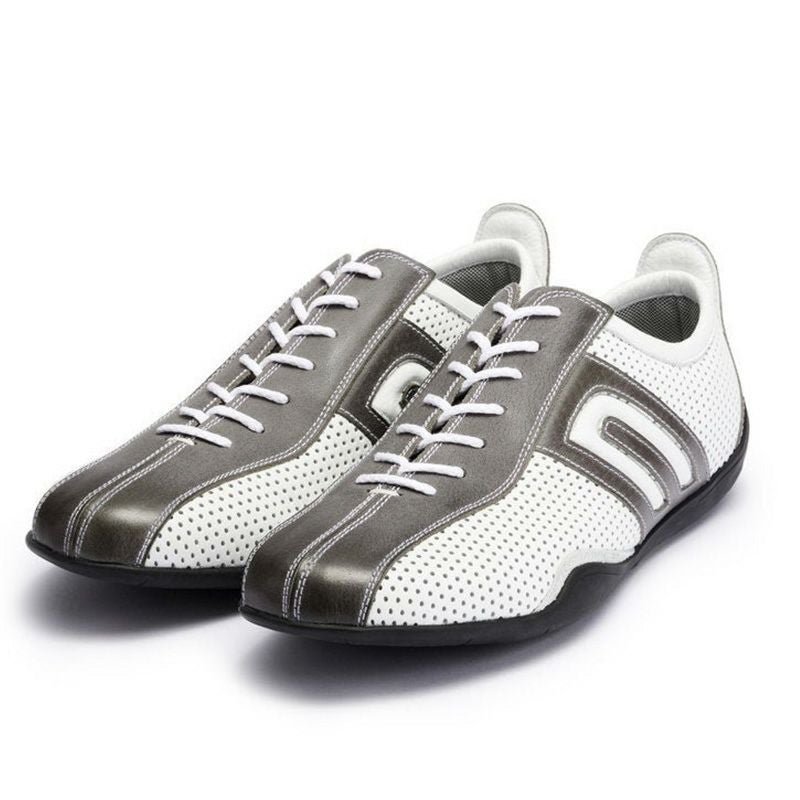 NEGRONI｜イデア パンチング｜スニーカー｜ホワイト×グレー