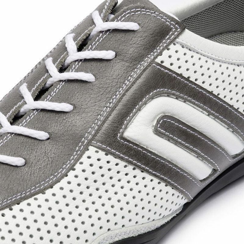 NEGRONI｜イデア パンチング｜スニーカー｜ホワイト×グレー