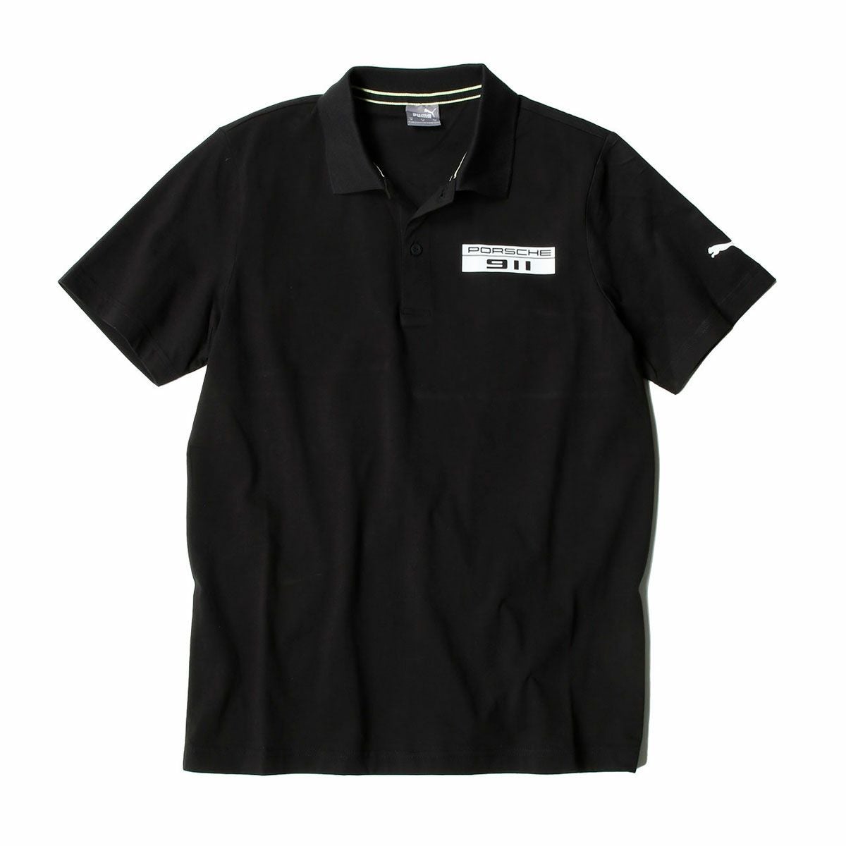PORSCHE｜ポルシェ レガシー ベース スウェット ポロ｜ポロシャツ｜ブラック