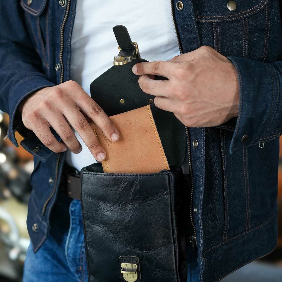 Trip Machine｜タンク ポーチ｜タンクバック｜ブラック｜使用イメージ